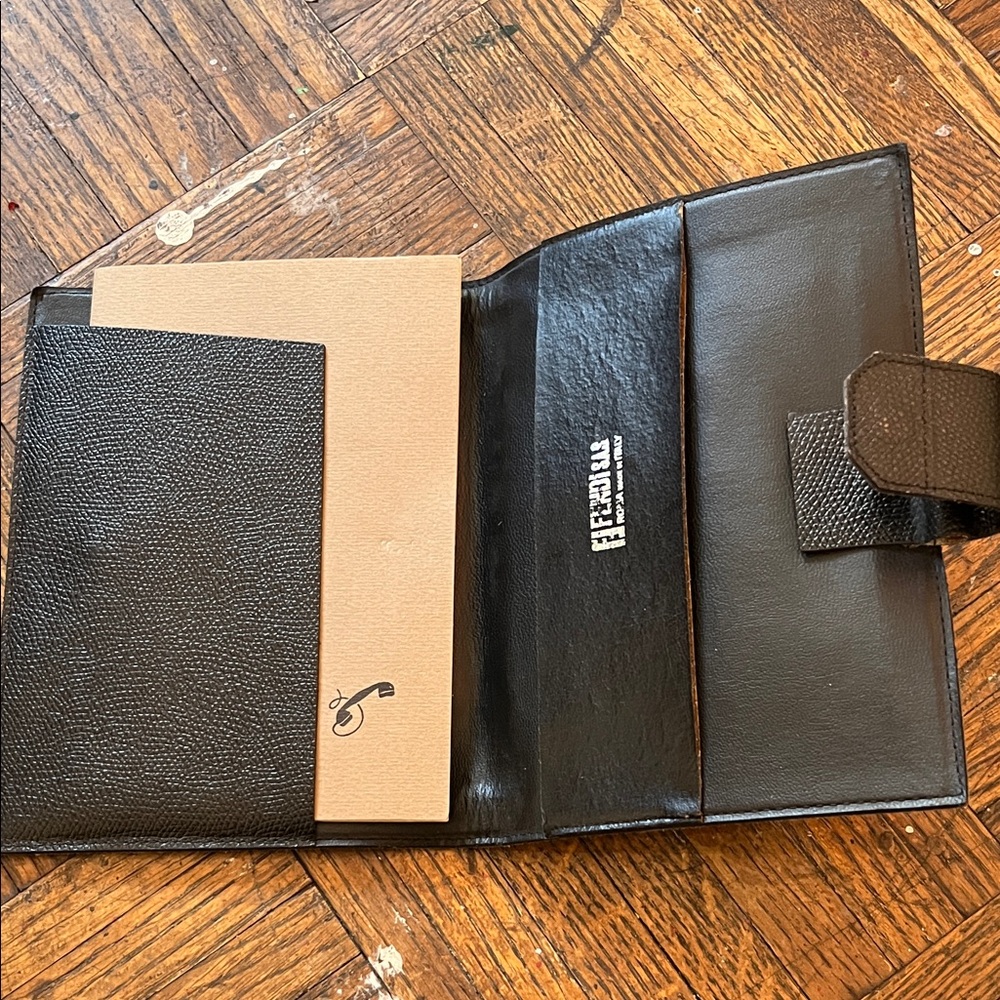 ECHT PRYM designer  INSPIRED Brown Leather Accessory address VINTAGE